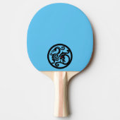 Raquette De Ping Pong Dragon Raquette de tennis de table, caoutchouc rou (Devant)