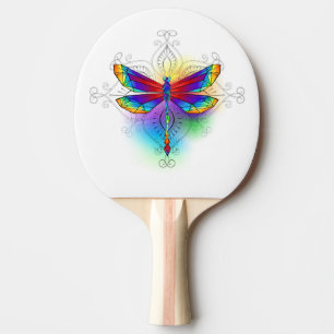 Raquette De Ping Pong Dragonfly en arc-en-ciel