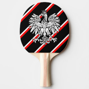 Raquette De Ping Pong Drapeau à rayures polonais
