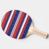 Raquette De Ping Pong Drapeau Abstrait américain 2 (Côté)