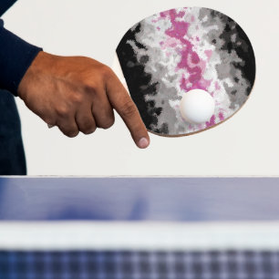 Raquette De Ping Pong Drapeau Abstrait de la Fierté Librafeminine