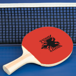 Raquette De Ping Pong Drapeau albanais