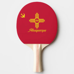 Raquette De Ping Pong Drapeau Albuquerque, Nouveau-Mexique Ping Pong Pad