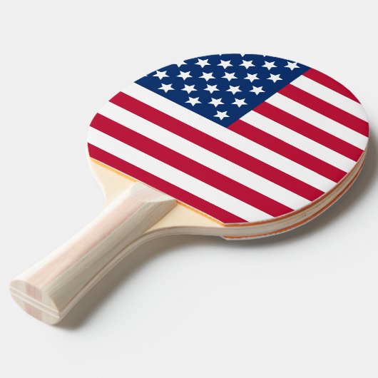 Raquette De Ping Pong Drapeau américain (Dos Angle)