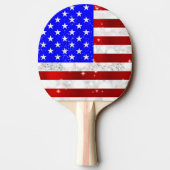 Raquette De Ping Pong Drapeau américain (Dos)