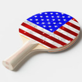 Raquette De Ping Pong Drapeau américain (Devant Angle)