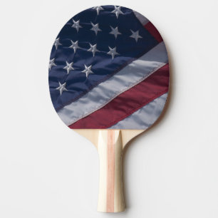 Raquette De Ping Pong Drapeau américain.