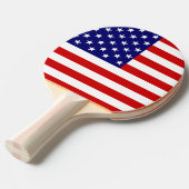 Raquette De Ping Pong Drapeau américain % (Devant Angle)