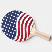 Raquette de ping pong drapeau américain (Côté)