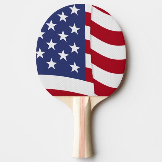 Raquette De Ping Pong Drapeau américain (Devant)
