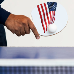 Raquette De Ping Pong Drapeau américain 2412