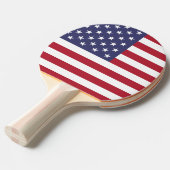 Raquette De Ping Pong Drapeau américain américain (Devant Angle)