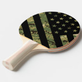 Raquette De Ping Pong Drapeau américain du Camouflage numérique militair (Devant Angle)