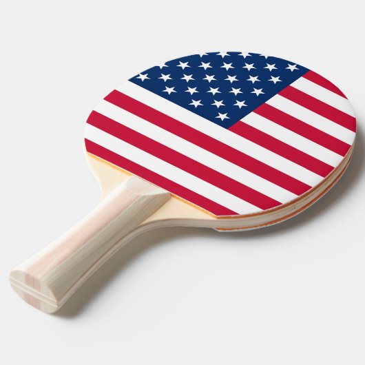 Raquette De Ping Pong Drapeau américain - États-Unis d'Amérique - Patrio (Devant Angle)