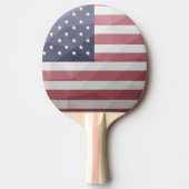 Raquette De Ping Pong Drapeau américain Rouge Blanc Bleu Amérique Mesh g (Devant)