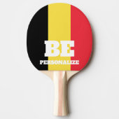 Raquette De Ping Pong Drapeau belge personnalisé ping-pong paddle (Devant)