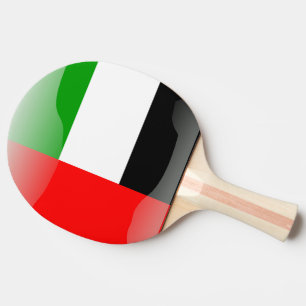 Raquette De Ping Pong Drapeau brillant des Emirats Arabes Unis