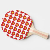 Raquette De Ping Pong Drapeau cardiaque du Vietnam (Côté)