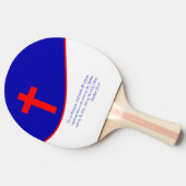 Raquette De Ping Pong Drapeau Chrisitan inspiré (Côté)