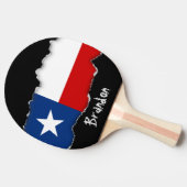 Raquette De Ping Pong Drapeau classique d'état du Texas (Côté)