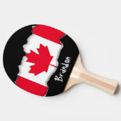 Raquette De Ping Pong Drapeau classique du Canada (Côté)