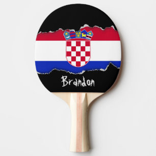 Raquette De Ping Pong Drapeau croate
