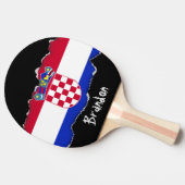 Raquette De Ping Pong Drapeau croate (Côté)