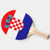 Raquette De Ping Pong Drapeau Croatie (Côté)