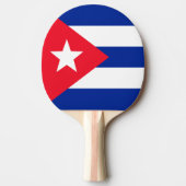 Raquette De Ping Pong Drapeau Cuba (Devant)