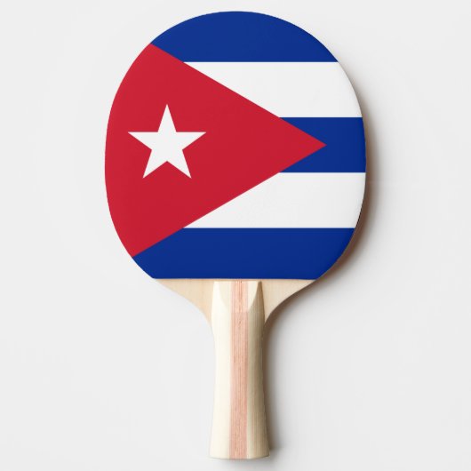 Raquette De Ping Pong Drapeau Cuba (Devant)