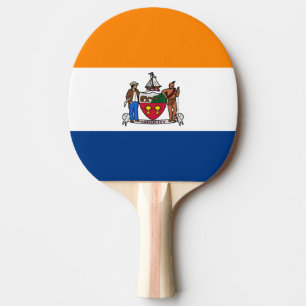 Raquette De Ping Pong Drapeau d'Albany, New York