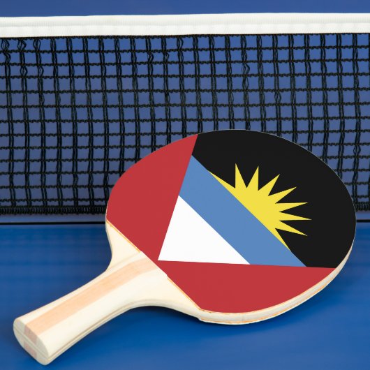 Raquette De Ping Pong Drapeau d'Antigua-et-Barbuda (Insitu)