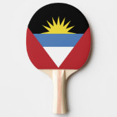Raquette De Ping Pong Drapeau d'Antigua-et-Barbuda (Devant)