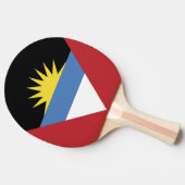 Raquette De Ping Pong Drapeau d'Antigua-et-Barbuda (Côté)