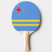 Raquette De Ping Pong Drapeau d'Aruba (Devant)