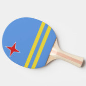 Raquette De Ping Pong Drapeau d'Aruba (Côté)