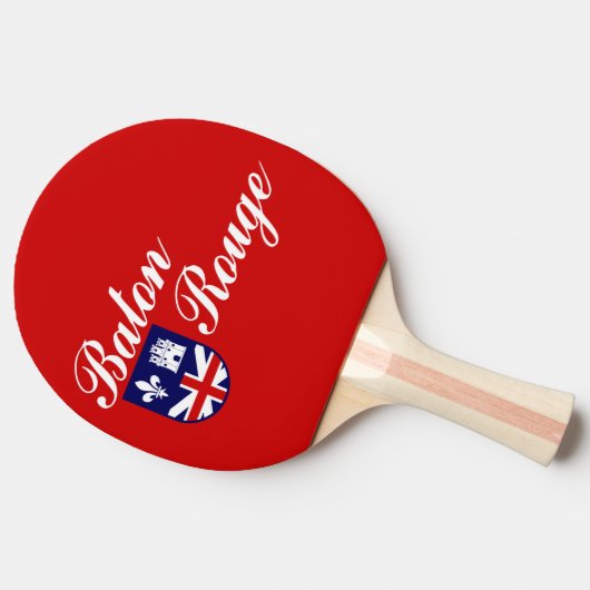 Raquette De Ping Pong Drapeau de Baton Rouge, Louisiane Ping Pong Paddle (Côté)