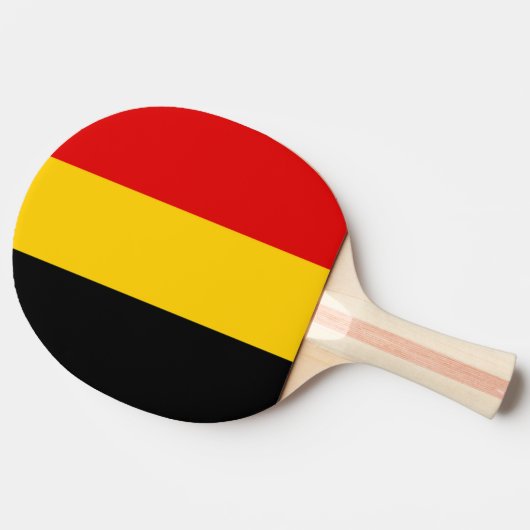 Raquette De Ping Pong Drapeau de Belgique (Côté)
