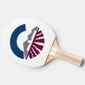 Raquette De Ping Pong Drapeau de Chandler, Arizona (Côté)