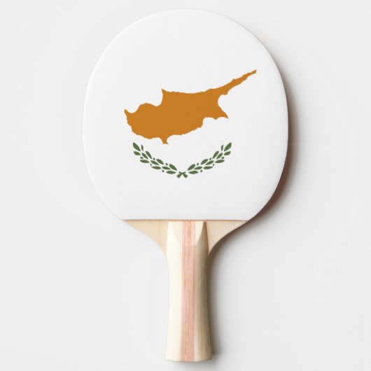 Raquette De Ping Pong Drapeau de Chypre (Devant)