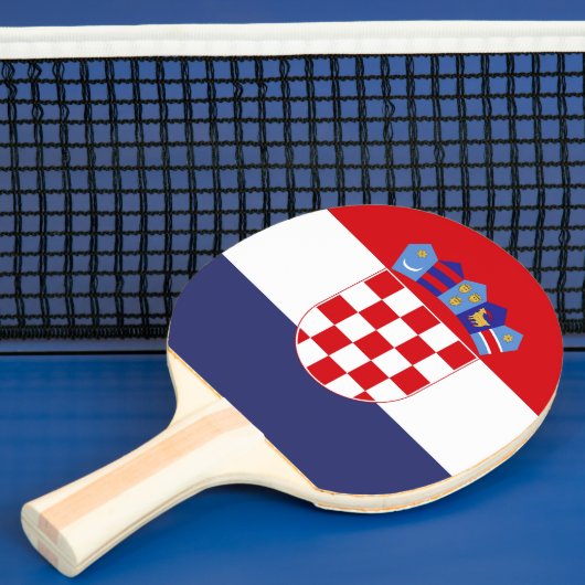 Raquette De Ping Pong Drapeau de Croatie (Insitu)