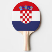 Raquette De Ping Pong Drapeau de Croatie (Devant)