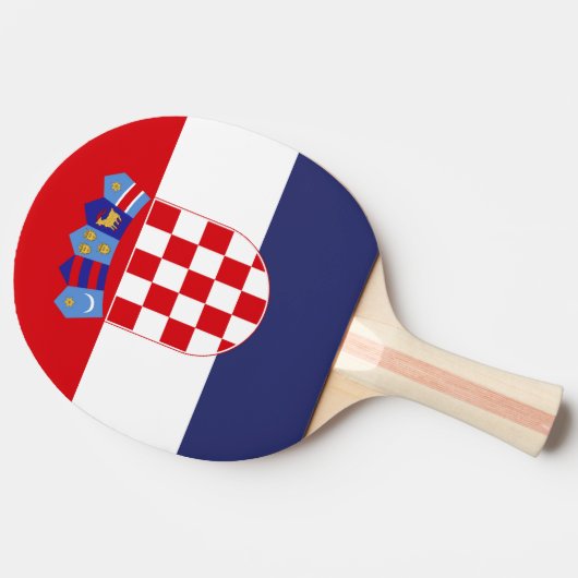 Raquette De Ping Pong Drapeau de Croatie (Côté)