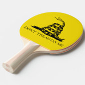 Raquette De Ping Pong Drapeau de crotale de Gadsden : Guerre révolutionn (Devant Angle)