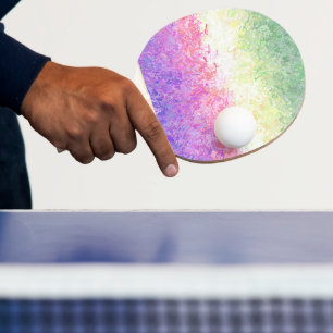 Raquette De Ping Pong Drapeau de Fierté Abstrait Bohème Tripant Genderdo