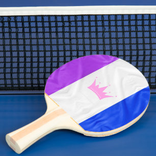 Raquette De Ping Pong Drapeau de fierté de la culture drag de SlipperyJo