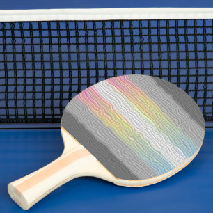 Raquette De Ping Pong Drapeau de fierté Demifluid Abstrait Groovy Boho T