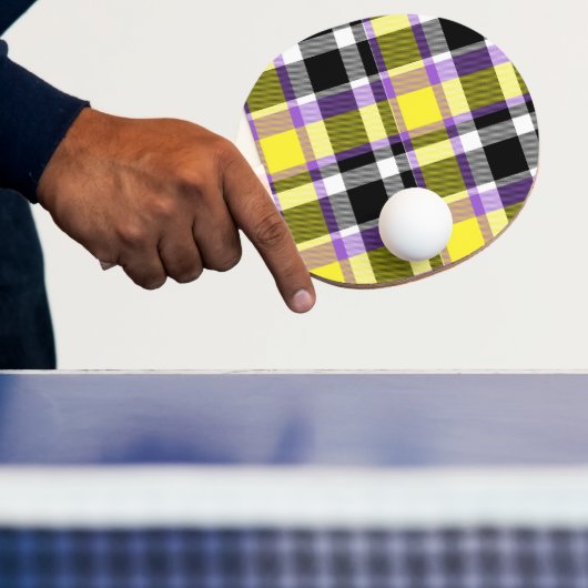 Raquette De Ping Pong Drapeau de fierté éclectique boho non binaire à ca (Insitu)