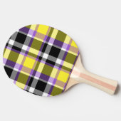 Raquette De Ping Pong Drapeau de fierté éclectique boho non binaire à ca (Côté)