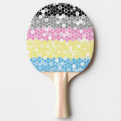 Raquette De Ping Pong Drapeau de fierté polygender abstrait géométrique  (Devant)